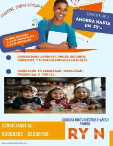 Clases de ingles para todas las edades- Niños, adolecentes y adultos